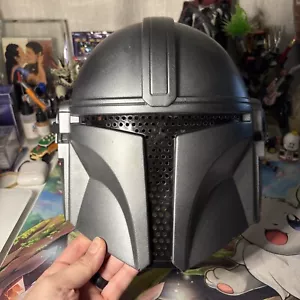 Star Wars The Mandalorian Adult Mask by Jazwares Gray Black - Picture 1 of 10
