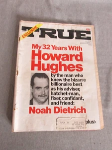 1972 APRIL TRUE MAGAZINE - HOWARD HUGHES FRONT COVER - Picture 1 of 7