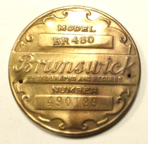 BRAUNSCHWEIG MODELL 460: MESSINGBRAUNES MODELLMEDAILLON - 2" DURCHMESSER - Bild 1 von 1