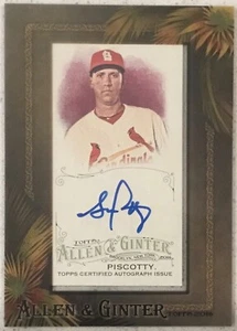 Mini Topps Allen & Ginter's 2016 enmarcado #AGA-SP Stephen Piscotty novato automático - Imagen 1 de 2