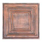 Faux Tin Glue up/Drop in 3D embossed wall panels PL05 Rustic copper 10pcs