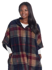 Weatherproof Hooded Fleece Poncho - Picture 1 of 3