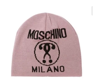Moschino Berretto Beanie Hat BNWT One Size Rosa BNWT - Picture 1 of 5