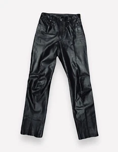 Pantalones ajustados de cuero para mujer Harley Davidson Motorcycle 30 x 34 - Excelente - Imagen 1 de 8
