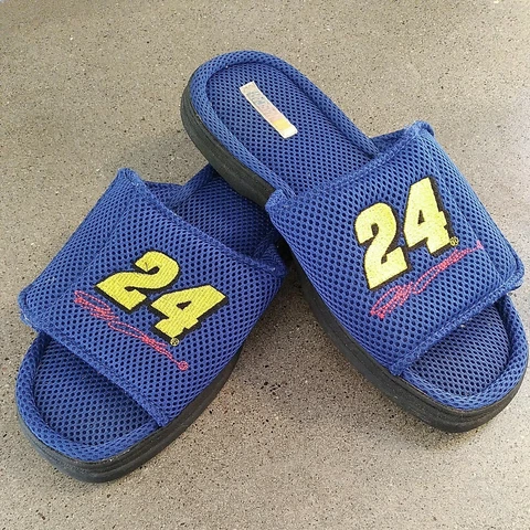 Nascar Jeff Gordon 24 Dearfoam Slippers Size 9 Cover