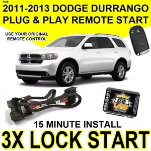 PLUG & PLAY REMOTE START ADD ON 3X LOCK FOR 2011-2013 DODGE DURRANGO - Picture 1 of 8