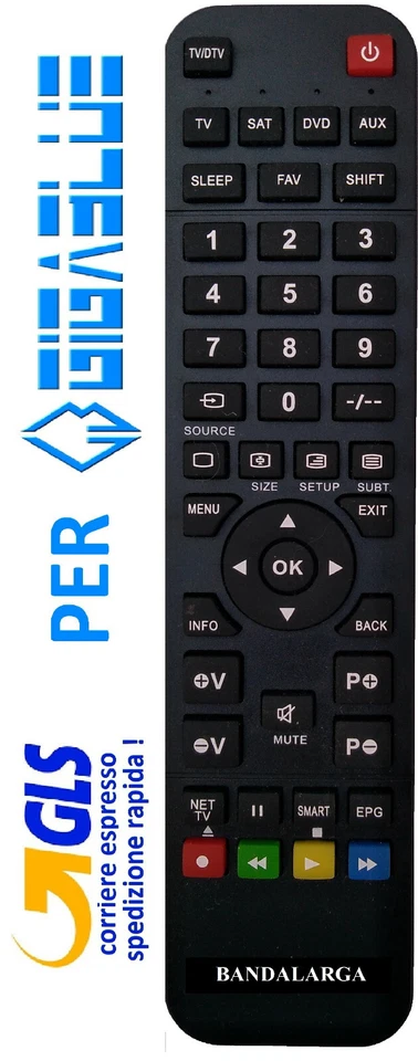 Telecomando di ricambio per GIGABLUE selezionare il modello arriva già pronto - Immagine 1 di 1