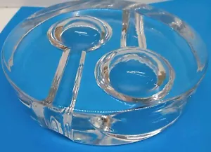 Bleikristall 24% BPO Crystal vassoio cenere per sigari Germania pesante BELLO! 6" 3 libbre 12 oz - Foto 1 di 10