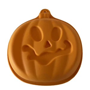 Halloween Calabaza Silicona Molde Naranja Hágalo Usted Mismo Taza Pastel Hornear Otoño Decoración 19cm/7.5" - Imagen 1 de 4
