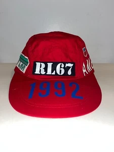 Polo Ralph Lauren 1992 stadium hat Red S/M Retro New With Tags - BUY IT NOW - Picture 1 of 5