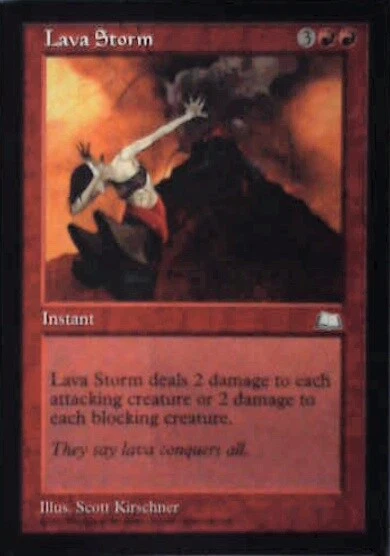 Lava Storm - Weatherlight: #110, Magic: The Gathering Lp R45 - Image 1 of 1
