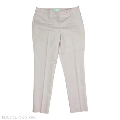 Pantalones de vestir Chaus New York pierna recta rubor rosa claro cremallera lateral talla 10 Foto 1 de 4