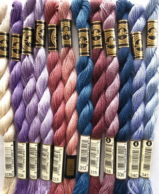 DMC Cotton Perle # 5 (27.3 Yds Per Skein)  - PICK YOUR COLORS - Image 1 of 4