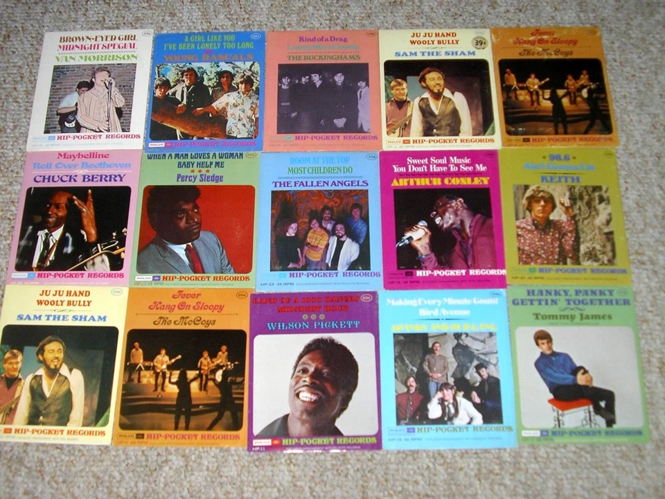 15 HIP POCKET RECORDS-Van Morrison/Rascals/Keith/McCoys-NOS SEALD ROCK&SOUL READ - Image 1 of 1
