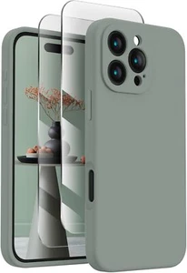 Entwickelt kompatibel mit iPhone 16 Pro 6,3" Hülle, Silikon Case (grün) - Bild 1 von 6