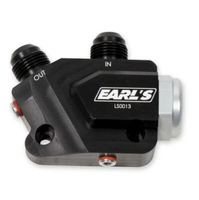 Earls LS0013ERL Engine Oil Cooler Adapter For 15-17 Chevy SS V8 6.2L - Image 1 of 3