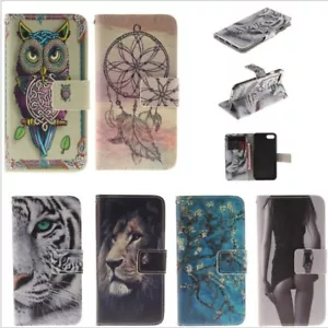 Phone Case For iPhone 15 11 Pro Max 15 Plus XR XS 7 8 6 PU Leather Painted Cover - Picture 1 of 14