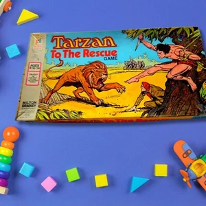 TARZAN TO THE RESCUE Board Game By Milton Bradley 1977 COMPLETE - Picture 1 of 4