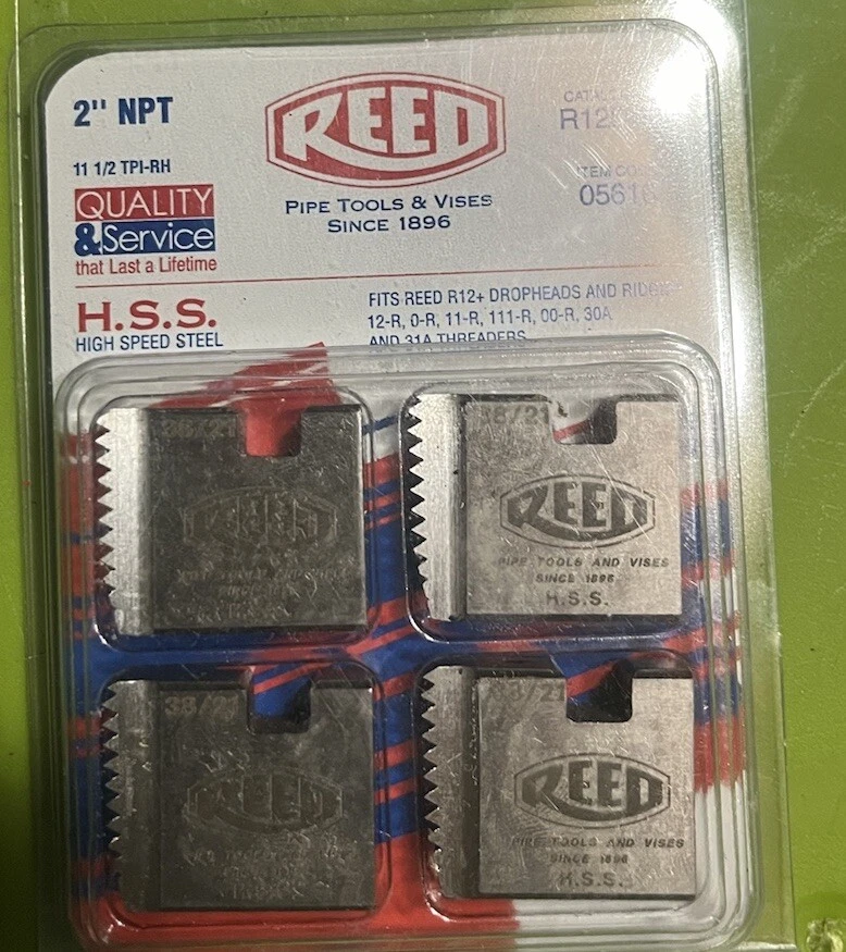 Reed - 05616 - R12DN 2 2" NPT R12+ Segmental Pipe Dies - HSS High Speed Steel - Image 1 of 1