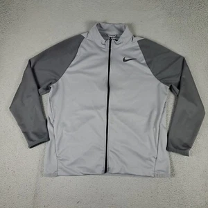 Nike Jacket Mens Size XL Gray Lightweight Full Zip Up Track Windbreaker * - Picture 1 of 13