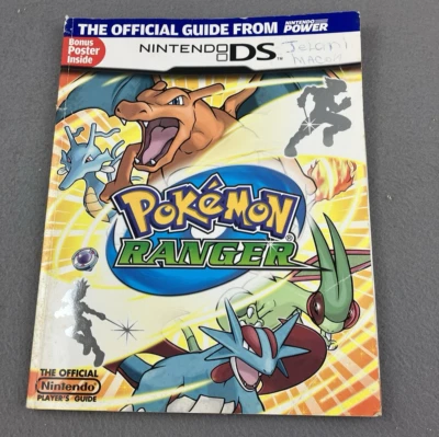 Pokemon Ranger Guía Oficial del Jugador Nintendo con Póster APLEGADO (Nintendo DS) Foto 1 de 4