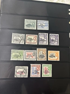 Guayana Británica 1966 Independencia de Guyana Embalaje original - 13 estampillas St Foto 1 de 4