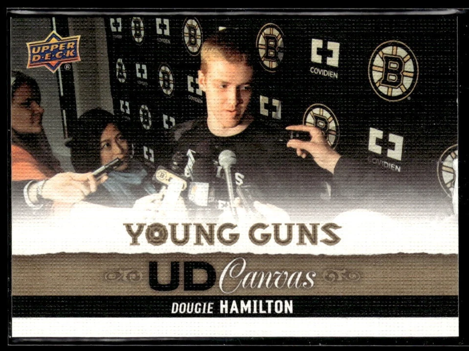 2013-14 Upper Deck Series 1 UD Canvas Young Guns #C92 Dougie Hamilton Rookie RC - Image 1 of 2
