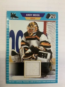 2021/22 Leaf Pro-Set Andy Moog Memorabilia Card # PSM-05 Light Blue - Picture 1 of 2