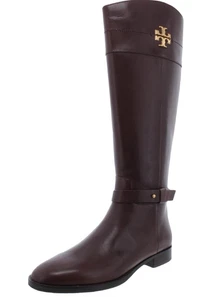 Tory Burch Everly Tall Damen-Reiterstiefel aus Kalbsleder dunkelmandelfarben neu im Karton – 8,5 - Bild 1 von 14