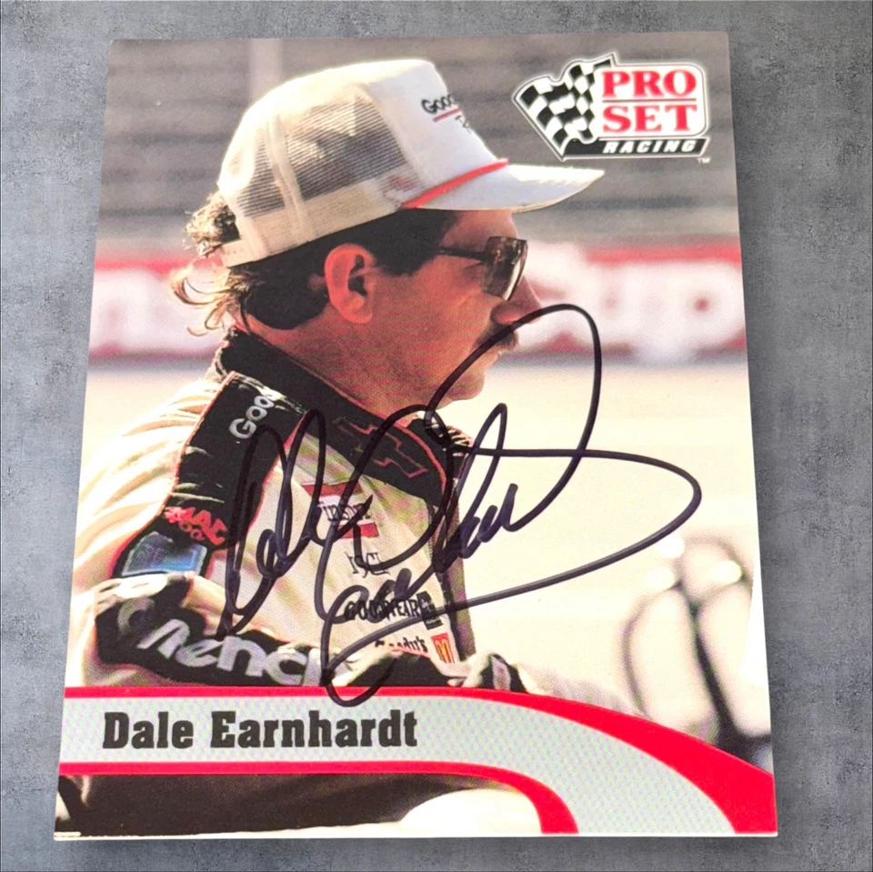 Dale Earnhardt 1991 PRO SET #182 RACING VINTAGE NASCAR GOODWRENCH GM signed card - Image 1 of 1