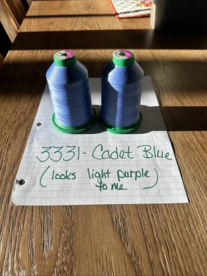 Isacord 5000M Embroidery Thread 2 Spools, Cadet Color- 3331 - Image 1 of 4