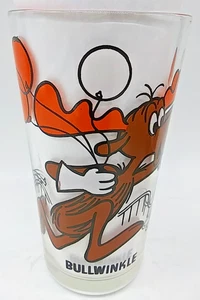 Bicchiere vintage anni 70 "Bullwinkle" Pepsi serie da collezione P.A.T. Reparto 5" - Foto 1 di 14