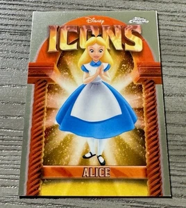 2025 Topps Chrome Disney #DI-17 Icons Alice in Wonderland - Picture 1 of 2