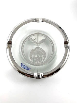 Cenicero Shriners | Diseño de ley sobre cristal | Silver City Glass Co. | Nuevo de Lote Antiguo Foto 1 de 4