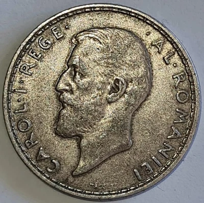 ROMANIA / 1914 2 Lei Silver Coin,Carol I !!! - Image 1 of 2