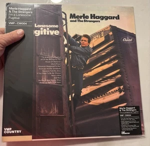 Merle Haggard and The Strangers I'm A Lonesome Fugitive VMP NM Burgundy Vinyl - Picture 1 of 3