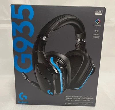 🎧 Logitech G935 Wireless Gaming Headset 7.1 Surround LIGHTSYNC RGB PC PS5 PS4 - Bild 1 von 4