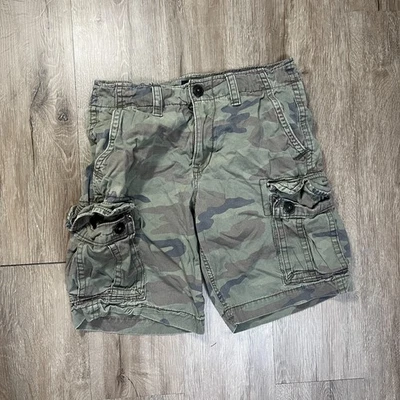 Pantalones Cortos Carga American Eagle 10" Camuflados Talla 30 Algodón Relajado Sueltos Foto 1 de 4