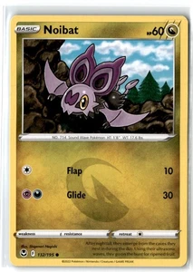 2022 Sword & Shield - Silver Tempest Noibat #132 Basic/Common - Picture 1 of 2