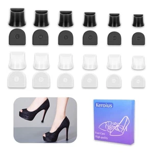 12 Pairs 6 Sizes Heel Protective Heel Caps,High Heel Protectors Tip Covers, N... - Picture 1 of 7