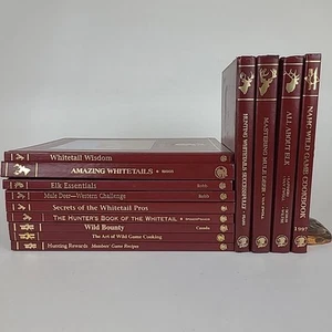Lot of 13 North Americsn Hunting Club Books Vintage Hardcovers NAHC Red & Gold - Picture 1 of 22