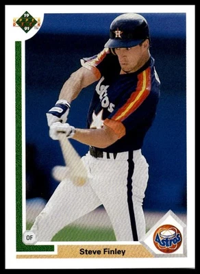 1991 Upper Deck #794b Steve Finley - Image 1 of 2