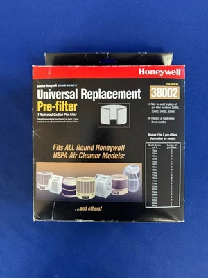 Prefiltro de carbono de repuesto universal Honeywell • 38002 • NUEVO sellado Foto 1 de 4