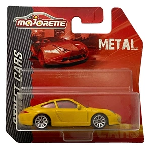Majorette Street Cars Porsche 911 Carrera 997 Yellow 209E 2014 1:64 Die Cast Car - Picture 1 of 1