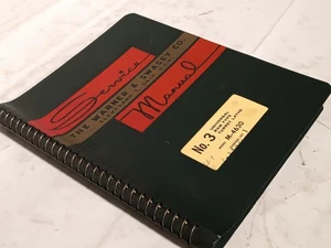 Warner & Swasey No. 3 M4630 Universal Ram Type Turret Lathe Instruction Manual - Picture 1 of 18