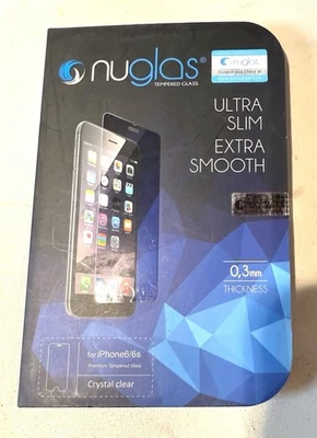 NuGlas Tempered Glass Screen Protector for iPhone 6/ 6S  Ultra Slim 0.3MM - Image 1 of 4