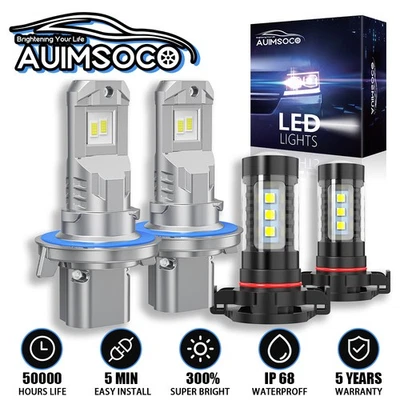 Combo de faros LED + faros antiniebla para GMC Yukon XL 1500 2007-2012 2013 2014 Foto 1 de 4