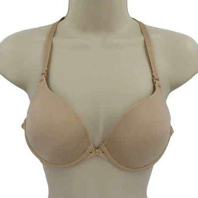 Sujetador camiseta Lily of France 34B beige liso tu perfecto estrás forrado con alambre Foto 1 de 4