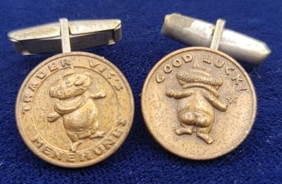 Gemelos 'MENEHUNES' TRADER VIC'S de bronce de colección de Medallic Art, Nueva York - RAROS Foto 1 de 4