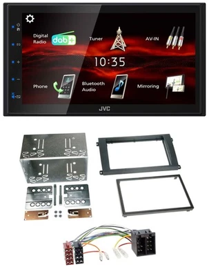 JVC USB Bluetooth MP3 DAB 2DIN Autoradio für Porsche Cayenne 2002-2007 - Bild 1 von 4